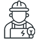A worker icon.